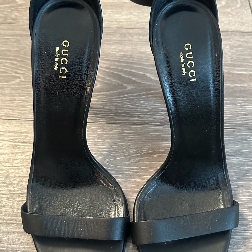 Gucci Black Ankle Strap Heels - Picture 5 of 6